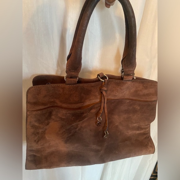 NEW Beautiful Brown suede handbag - Picture 2 of 12